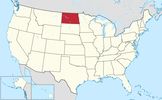 North Dakota map