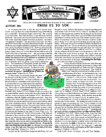 Autumn 2004 newsletter in English