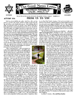 Autumn 2013 newsletter in English