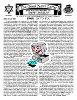 May/July 1999 newsletter in English